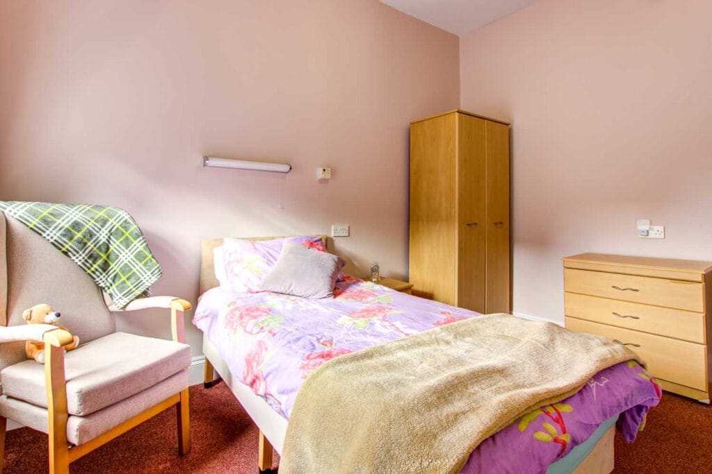 Bedroom with natural sunlight