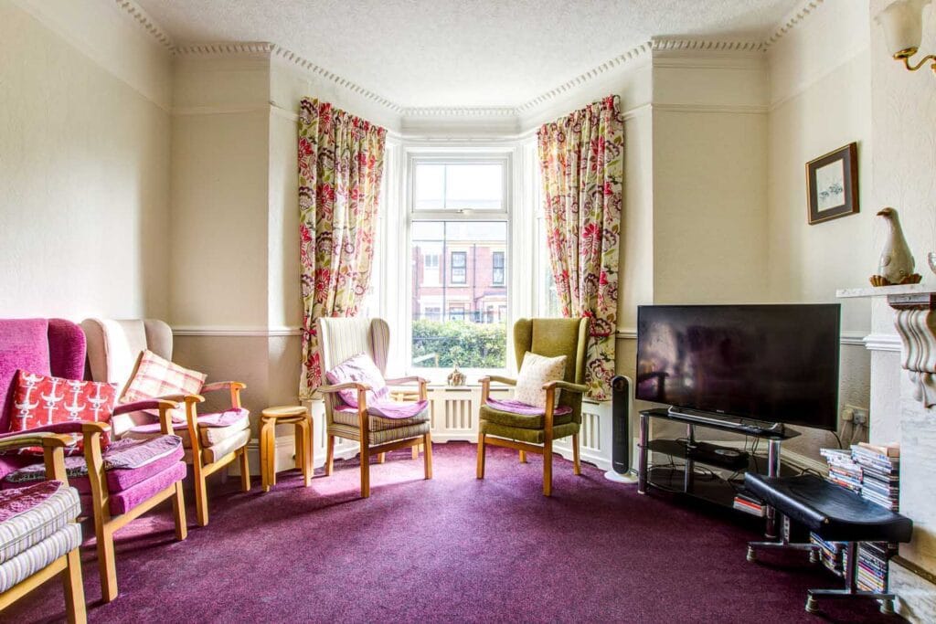 Residents lounge at Kendal House care home