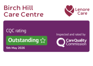 Badge showing Birch Hill's Outstanding CQC Rating