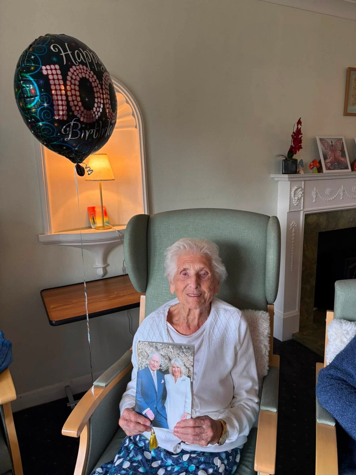 A Birthday Card from Buckingham Palace for resident Shelia at Arden House in Pickering on her 100th Birthday